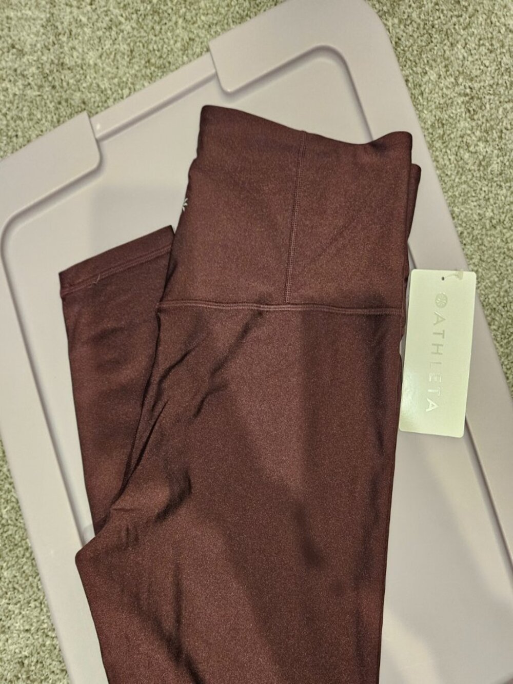 Athleta Maroon Leggings